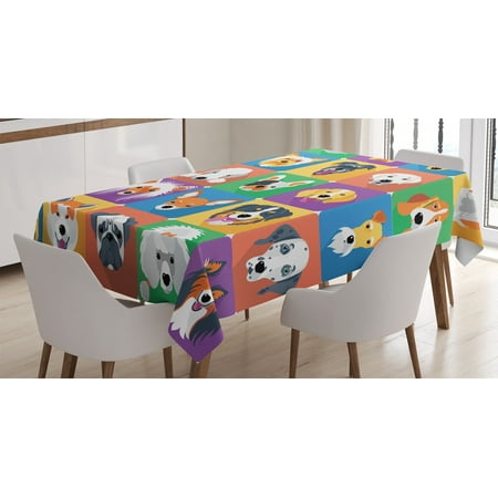Dog Tablecloth Dog Breeds Profiles Pets Shepherd Terrier Labrador Domestic Animals Illustration Rectangular Table Cover for Dining Room Kitchen Decor 60 X 90 Purple Green by Ambesonne
Dog Tablecloth Dog Breeds Profiles Pets Shepherd Terrier Labrador Domestic Animals Illustration Rectangular Table Cover for Dining Room Kitchen Decor 60 X 90 Purple Green by Ambesonne