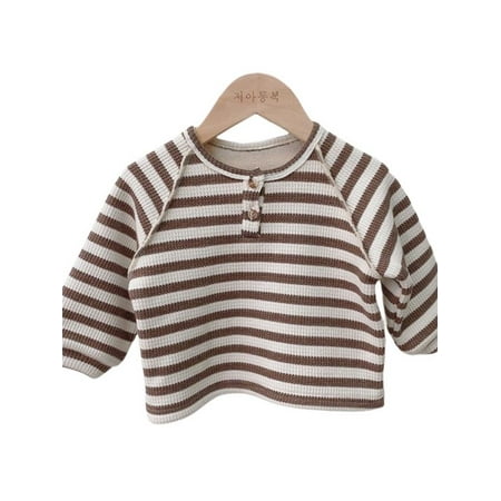 MarinaVida Kids Baby Girls Basic Striped Ribbed Knit Turtleneck T-Shirt Tops Long Sleeve Soft Cotton Blouse Toddler Fall Clothes
MarinaVida Kids Baby Girls Basic Striped Ribbed Knit Turtleneck T-Shirt Tops Long Sleeve Soft Cotton Blouse Toddler Fall Clothes