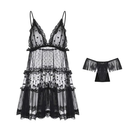 PEASKJPWomen s Lingerie Women Lingerie Sets With Underwire Lace Bra And Panty Set Push Up Lingerie Lace Bodysuit For Women Black One Size
PEASKJPWomen s Lingerie Women Lingerie Sets With Underwire Lace Bra And Panty Set Push Up Lingerie Lace Bodysuit For Women Black One Size