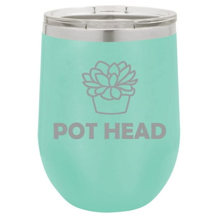 12 oz Double Wall Vacuum Insulated Stainless Steel Stemless Wine Tumbler Glass Coffee Travel Mug With Lid Pot Head Funny Succulent Plant (Teal)
12 oz Double Wall Vacuum Insulated Stainless Steel Stemless Wine Tumbler Glass Coffee Travel Mug With Lid Pot Head Funny Succulent Plant (Teal)