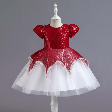 Kids Dress Girls Sleeveless Princess Colorful Sequins Dress Bow Tie Lace Flowers Mesh Dress Tufted Dress
Kids Dress Girls Sleeveless Princess Colorful Sequins Dress Bow Tie Lace Flowers Mesh Dress Tufted Dress