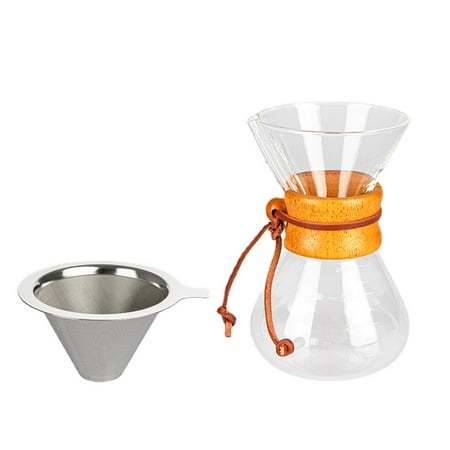 Fovolat Coffee Drip Brewing Pot|400ml Portable Filter Paper Free Coffee Pot|Reusable Stainless Steel Coffee Filter Pot for Home Office and Travel
Fovolat Coffee Drip Brewing Pot|400ml Portable Filter Paper Free Coffee Pot|Reusable Stainless Steel Coffee Filter Pot for Home Office and Travel