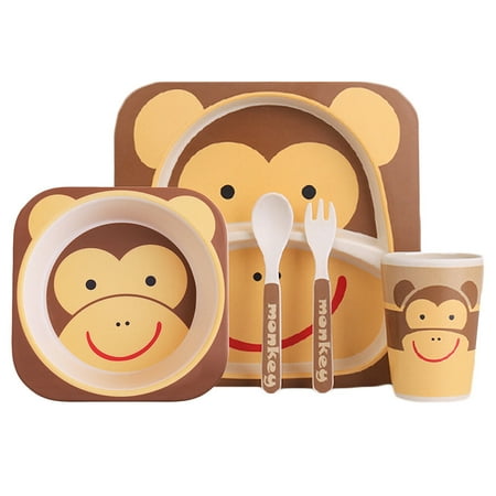 FRCOLOR 1 Set/5pcs Monkey Pattern Kids Flatware Lovely Children Tableware Set Cretive Dinnerware for Home Daily Use
FRCOLOR 1 Set/5pcs Monkey Pattern Kids Flatware Lovely Children Tableware Set Cretive Dinnerware for Home Daily Use