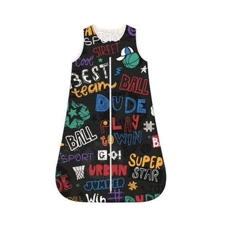 Fotbe Basketball Pattern Sleep Sack - Baby Wearable Blanket with Zipper Extra Soft Cotton Sleeveless Sleeping Bag for Infants-X-Large
Fotbe Basketball Pattern Sleep Sack - Baby Wearable Blanket with Zipper Extra Soft Cotton Sleeveless Sleeping Bag for Infants-X-Large