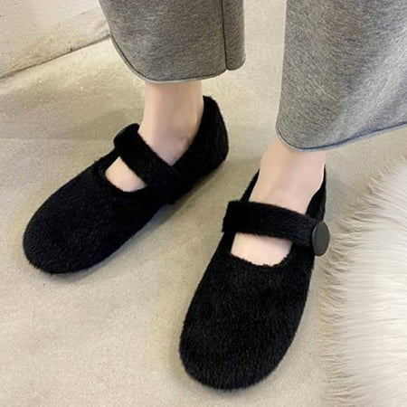 Casual Shoes Woolen Shoes For Women Wear Plush Flat Sole Ballet Cotton Single Shoes In Winter Lazy People Warm Thick Soled Shoes
Casual Shoes Woolen Shoes For Women Wear Plush Flat Sole Ballet Cotton Single Shoes In Winter Lazy People Warm Thick Soled Shoes