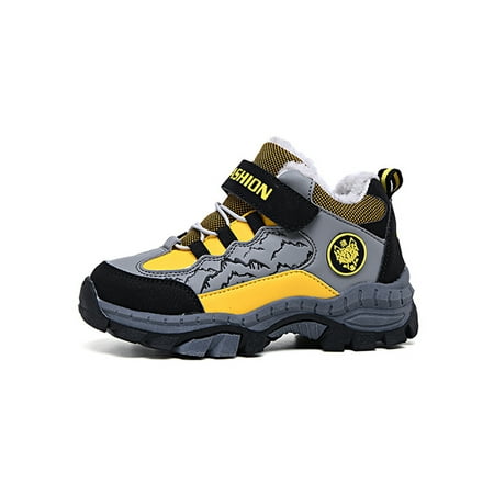 Harsuny Boys Winter Boot Slip Resistant Snow Boots Faux Fur Warm Shoes Outdoor Breathable Casual Sneakers Comfort Hiking Shoe Gray Yellow 3Y
Harsuny Boys Winter Boot Slip Resistant Snow Boots Faux Fur Warm Shoes Outdoor Breathable Casual Sneakers Comfort Hiking Shoe Gray Yellow 3Y
