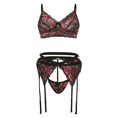 ZMHEGW Underwear Women High Waist Embroidery Lace Bra Lingerie With Garter +Thong Set Underwear For Womens
ZMHEGW Underwear Women High Waist Embroidery Lace Bra Lingerie With Garter +Thong Set Underwear For Womens