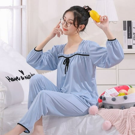 PIKADINGNIS Womens Pajamas Polyester Pajamas for Girls Female Nightwear Sleepwear Print Women Pajamas 2 Pieces Set Home Suit for Women
PIKADINGNIS Womens Pajamas Polyester Pajamas for Girls Female Nightwear Sleepwear Print Women Pajamas 2 Pieces Set Home Suit for Women