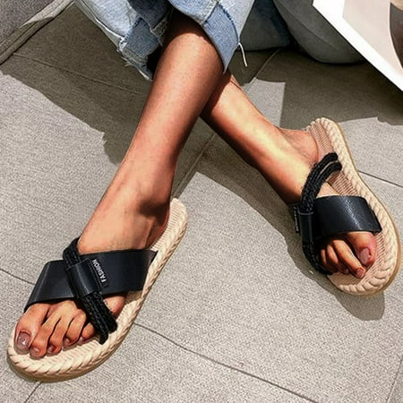 〖Yilirongyumm〗 Black 39 Sandals Women Soft Cross Flat Slippers And Summer With Non-Slip Straw Sandals Sole Women s Sandals
〖Yilirongyumm〗 Black 39 Sandals Women Soft Cross Flat Slippers And Summer With Non-Slip Straw Sandals Sole Women s Sandals