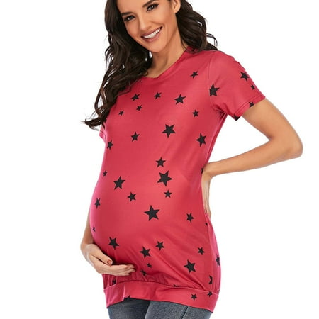 Giligiliso Clearance Maternity Tops Women Short-Sleeve Printing Top Maternity T-Shirt Plus Size Maternity Wear
Giligiliso Clearance Maternity Tops Women Short-Sleeve Printing Top Maternity T-Shirt Plus Size Maternity Wear