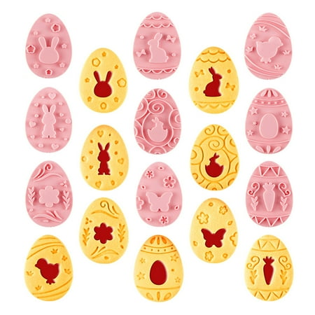 Plastic Easter Theme Bunny Egg Shape Cookie Cutters Kids Gift for Baking Lover
Plastic Easter Theme Bunny Egg Shape Cookie Cutters Kids Gift for Baking Lover