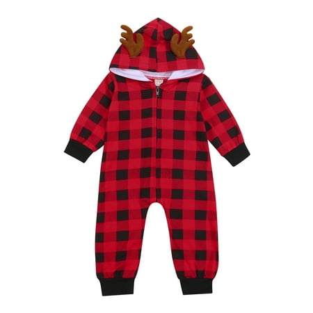 Ehfomius Infant Toddler Baby Autumn Jumpsuit Plaid Hooded Long Sleeves Romper with Zipper for 0-24 Months Boy Girl
Ehfomius Infant Toddler Baby Autumn Jumpsuit Plaid Hooded Long Sleeves Romper with Zipper for 0-24 Months Boy Girl