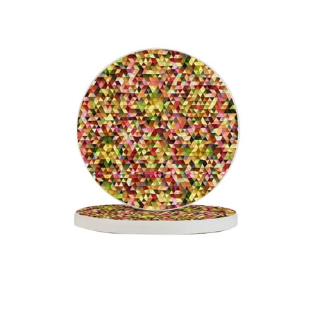 Circular Drink Coasters Set Abstract Triangle Background Beautiful Home Decor Diatomite Heat-Resistant Diatomite Protect Table Countertop
Circular Drink Coasters Set Abstract Triangle Background Beautiful Home Decor Diatomite Heat-Resistant Diatomite Protect Table Countertop