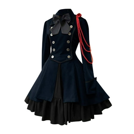 Awdenio Dress for Women Vintage Gothic Court Collar Patchwork Princess Dress Size S-5XL
Awdenio Dress for Women Vintage Gothic Court Collar Patchwork Princess Dress Size S-5XL