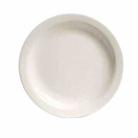 Nevada 7.25 in. Narrow Rim Plate - White Porcelain - 3 Dozen