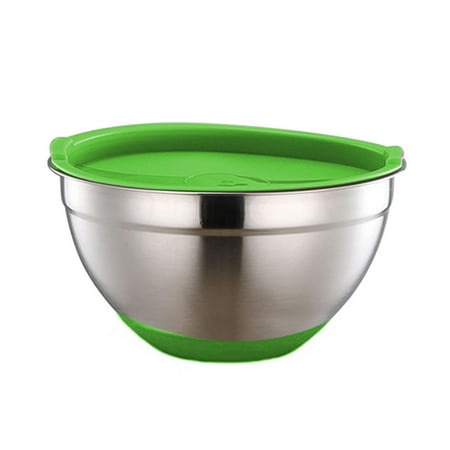 Stainless Steel Salad Bowl with Silicone Bottom Lid Cooking Baking Home Kitchen- Kitchen Dining & Bar
Stainless Steel Salad Bowl with Silicone Bottom Lid Cooking Baking Home Kitchen- Kitchen Dining & Bar