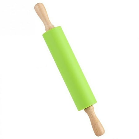 10PCS Non-Stick Silicone Rolling Pin Wooden Handle Bar Pastry Baking Tool Bakeware Kitchen Gadgets(green)
10PCS Non-Stick Silicone Rolling Pin Wooden Handle Bar Pastry Baking Tool Bakeware Kitchen Gadgets(green)