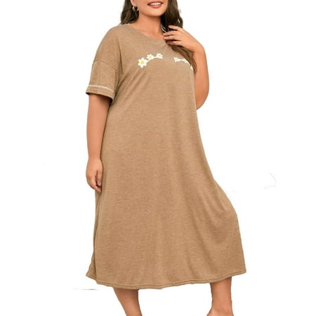 Women SupeComfy Plus Size Long Sleepwear Soft Nightgown Loose Sleepwear Sleepshirts
Women SupeComfy Plus Size Long Sleepwear Soft Nightgown Loose Sleepwear Sleepshirts