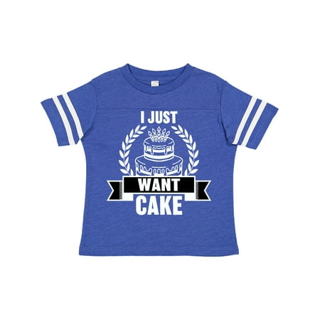 Inktastic I Just Want Cake Gift Toddler Boy or Toddler Girl T-Shirt