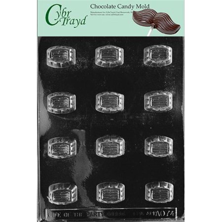 Cybrtrayd Life of the Party AO074 Lined Traditional All Occasions Chocolate Candy Mold in Sealed Protective Poly Bag Imprinted with Copyrighted Cybrtrayd Molding Instructions