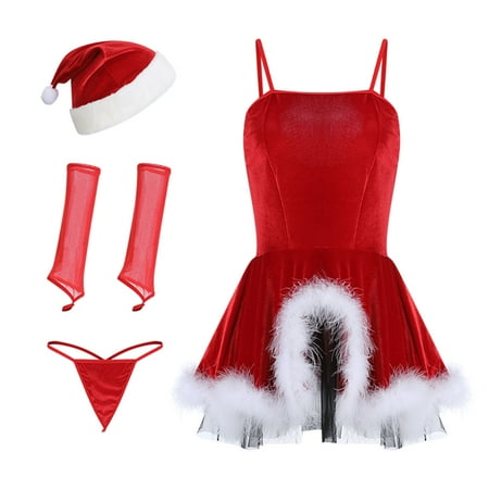 Lace Lingerie for Women Ladies Christmas Fashion Erotic Lingerie Hollow Lacing Sexy Plush Mesh Uniform Hat Suit Sexy Black Lingerie Outfit Christmas Lingerie Dress
Lace Lingerie for Women Ladies Christmas Fashion Erotic Lingerie Hollow Lacing Sexy Plush Mesh Uniform Hat Suit Sexy Black Lingerie Outfit Christmas Lingerie Dress