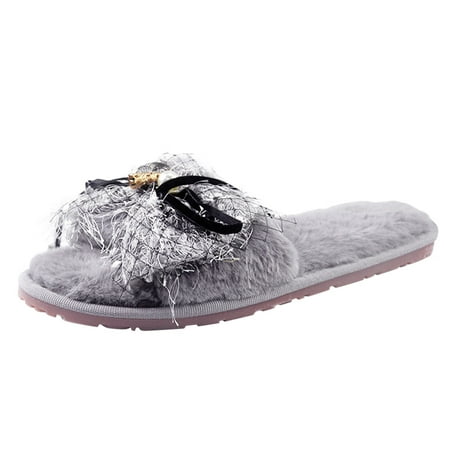 slipper for Women Open Slippers Women Furry Toe Warm Flat Slip On Home Plush Bow Keep Shoes Home Women s Slipper Flock Dress Sandals for Women Grey
slipper for Women Open Slippers Women Furry Toe Warm Flat Slip On Home Plush Bow Keep Shoes Home Women s Slipper Flock Dress Sandals for Women Grey