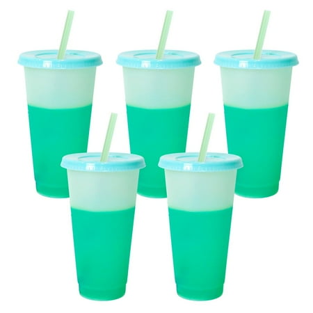 Color Changing Cups|Reusable Color Changing Cups with Lids and Straws|5PCS Cold Sensation Change Color Iced Coffee Smoothie Cold Cup Tumbler for Adults Kid Women Summer Party
Color Changing Cups|Reusable Color Changing Cups with Lids and Straws|5PCS Cold Sensation Change Color Iced Coffee Smoothie Cold Cup Tumbler for Adults Kid Women Summer Party