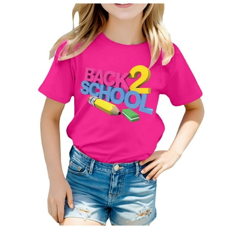 Icvfdpl Infant Tops Back To School Printed Short Sleeve Round Neck Top Beach Party Shirts
Icvfdpl Infant Tops Back To School Printed Short Sleeve Round Neck Top Beach Party Shirts