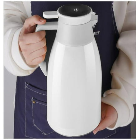 Insulated Kettle Insulation Pot Heat and Cold Retention Kettle for Parties Meeting Room Cafes White 1.9