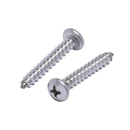 #10 X 1-1/4 Stainless Pan Head Phillips Wood Screw (50pc) 18-8 (304) Stainless Steel Screws by Bolt Dropper
#10 X 1-1/4 Stainless Pan Head Phillips Wood Screw (50pc) 18-8 (304) Stainless Steel Screws by Bolt Dropper