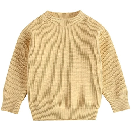 PIKADINGNIS Toddler Baby Girl Boy Knit Sweater Crewneck Long Sleeve Solid Color Knitted Pullover Tops Fall Winter Warm Clothes
PIKADINGNIS Toddler Baby Girl Boy Knit Sweater Crewneck Long Sleeve Solid Color Knitted Pullover Tops Fall Winter Warm Clothes