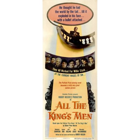 All the King's Men - movie POSTER (Insert Style A) (14" x 36") (1950)