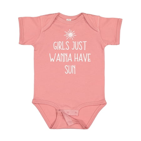 Inktastic Girls Just Wanna Have Sun Gift Baby Girl Bodysuit