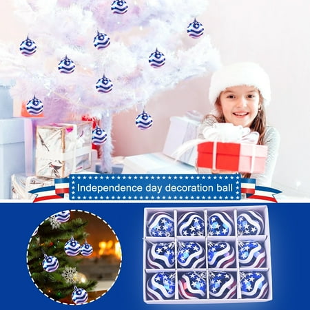 Wall Hanging Decor Christmas Ornaments Plastic Ball American Independence Day Decoration Pendant 6Cm/12Pcs
Wall Hanging Decor Christmas Ornaments Plastic Ball American Independence Day Decoration Pendant 6Cm/12Pcs