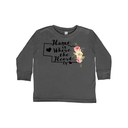Inktastic Nebraska Home is Where the Heart is with Watercolor Floral Gift Toddler Boy or Toddler Girl Long Sleeve T-Shirt
Inktastic Nebraska Home is Where the Heart is with Watercolor Floral Gift Toddler Boy or Toddler Girl Long Sleeve T-Shirt