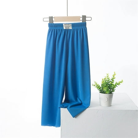 WHLBF Toddler Kids Baby Girls Fashion Cute Sweet Ice Silk Wide Leg Pants Trousers Leggings Blue 3-4Years
WHLBF Toddler Kids Baby Girls Fashion Cute Sweet Ice Silk Wide Leg Pants Trousers Leggings Blue 3-4Years