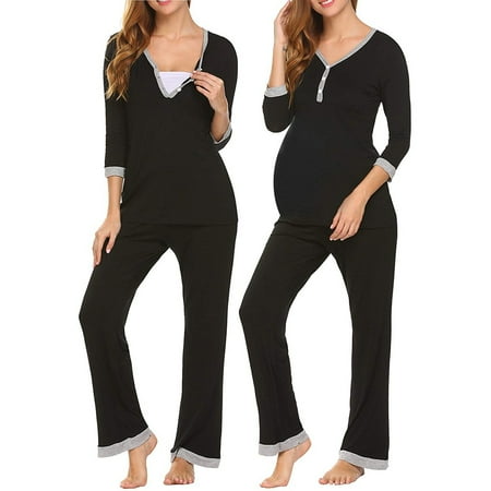 Tejiojio Maternity/Labor/Nursing Clothing Clearance Maternity Long Sleeve Nursing Baby T-shirt Tops+Adjustable Pants Pajamas Set
Tejiojio Maternity/Labor/Nursing Clothing Clearance Maternity Long Sleeve Nursing Baby T-shirt Tops+Adjustable Pants Pajamas Set