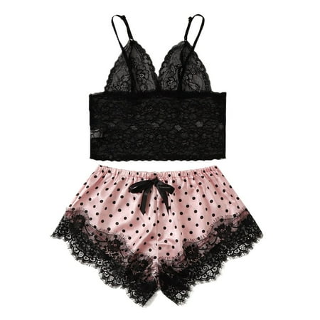 Qcmgmg 2 Pack Nightgown Cami and Shorts Set Pajamas Set Satin Polka Dot Sleepwear Sexy Women Pjs
Qcmgmg 2 Pack Nightgown Cami and Shorts Set Pajamas Set Satin Polka Dot Sleepwear Sexy Women Pjs