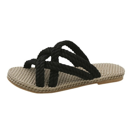 Alueeu ladies shoes casual Women s Large Size Hollow Flat Low Low Slippers Grass Woven Sole Beach Shoes Black 35
Alueeu ladies shoes casual Women s Large Size Hollow Flat Low Low Slippers Grass Woven Sole Beach Shoes Black 35