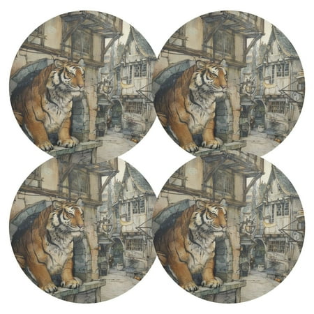 joogoo A Tiger Round Plate Mats for Dining Table Placemat Set of 4 Holiday Decoration
joogoo A Tiger Round Plate Mats for Dining Table Placemat Set of 4 Holiday Decoration