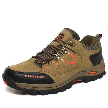 Men‘s Comfortable Waterproof Anti-skid Lace Up Shoes For Hiking Climbing