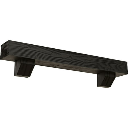Ekena Millwork 8 H x 8 D x 48 W Sandblasted Faux Wood Fireplace Mantel Kit w/ Ashford Corbels Burnished Cedar
Ekena Millwork 8 H x 8 D x 48 W Sandblasted Faux Wood Fireplace Mantel Kit w/ Ashford Corbels Burnished Cedar