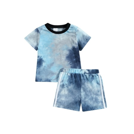 Toddler Baby Boys Girls 2Pcs Summer Outfits Short Sleeve Tie-Dye Print T-Shirt + Shorts Casual Beach Loungewear Set
Toddler Baby Boys Girls 2Pcs Summer Outfits Short Sleeve Tie-Dye Print T-Shirt + Shorts Casual Beach Loungewear Set