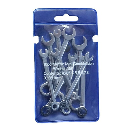 10Pcs Mini Wrench Set Open End and Box End Standard Combination Wrench Spanner for Assembling Furniture
10Pcs Mini Wrench Set Open End and Box End Standard Combination Wrench Spanner for Assembling Furniture