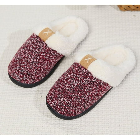 Women s Indoor Bedroom Slipper with Memory Foam Gift for Women Wool-Like House Shoe with Anti-Skid Rubber Sole for Ladies
Women s Indoor Bedroom Slipper with Memory Foam Gift for Women Wool-Like House Shoe with Anti-Skid Rubber Sole for Ladies