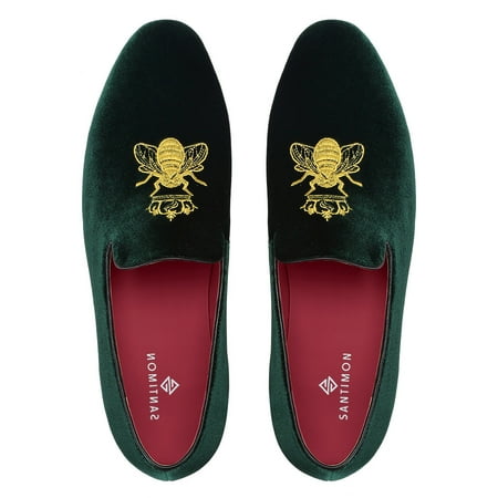 Santimon Mens Dress Shoes Velvet Loafers Slip-on Classic Party Casual Business Shoes Green 7.5 US
Santimon Mens Dress Shoes Velvet Loafers Slip-on Classic Party Casual Business Shoes Green 7.5 US