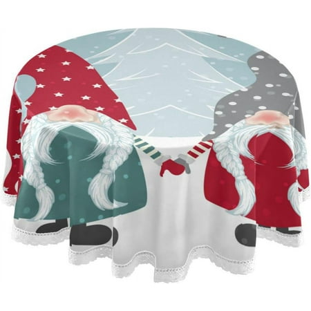 SKYSONIC Round Tablecloth 60In Christmas Happy Gnomes Table Cover Water Resistant Spill Proof Large Table Cover for Indoor & Outdoor Family Gathering Dinner BBQ Christmas Decoration113
SKYSONIC Round Tablecloth 60In Christmas Happy Gnomes Table Cover Water Resistant Spill Proof Large Table Cover for Indoor & Outdoor Family Gathering Dinner BBQ Christmas Decoration113