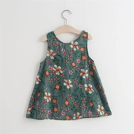NECHOLOGY Toddler Kids Baby Girls Clothes Summer Sleeveless Floral Princess Dress Casual Beach Dresses Outfits Girls Size 5 Dress Navy 3-4 Years
NECHOLOGY Toddler Kids Baby Girls Clothes Summer Sleeveless Floral Princess Dress Casual Beach Dresses Outfits Girls Size 5 Dress Navy 3-4 Years