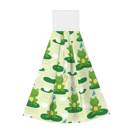 Horeoi Cute Frog1 Print Coral Fleece Microfiber Hanging Hand Towel Absorbent Hand Towel Quick Dry Thicken Cleaning Cloths Wipes Rags for Kitchen & Bathroom
Horeoi Cute Frog1 Print Coral Fleece Microfiber Hanging Hand Towel Absorbent Hand Towel Quick Dry Thicken Cleaning Cloths Wipes Rags for Kitchen & Bathroom