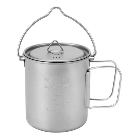 Outdoor Titanium Pot Cup Mug Pots Tableware Camping Cup Picnic Water Cup Mug Of Coffee Tea With Lid Pot 750Ml
Outdoor Titanium Pot Cup Mug Pots Tableware Camping Cup Picnic Water Cup Mug Of Coffee Tea With Lid Pot 750Ml